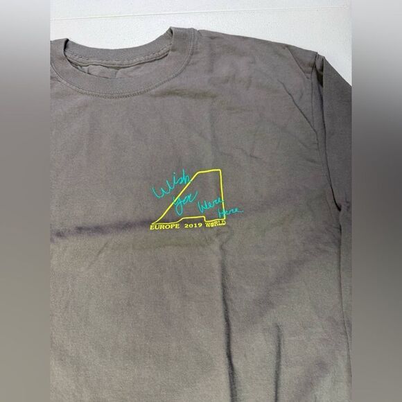 New Travis Scott Astroworld 2019 Europe Tour Merch Long Sleeve Tee Sz L damaged - Picture 8 of 10